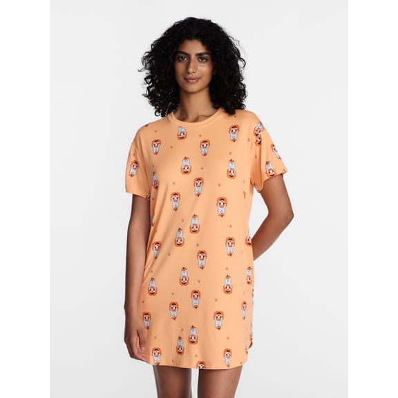 Halloween Women's Sleepshirt Top and Socks Set from Way to Celebrate, 2-Piece, Sizes XS-3X