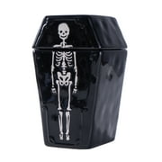 Way to Celebrate Halloween Ceramic Coffin Treat Jar, Food Storage