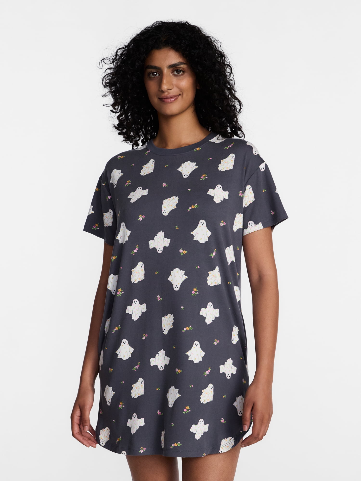 Halloween Women's Sleepshirt Top and Socks Set from Way to Celebrate, 2-Piece, Sizes XS-3X