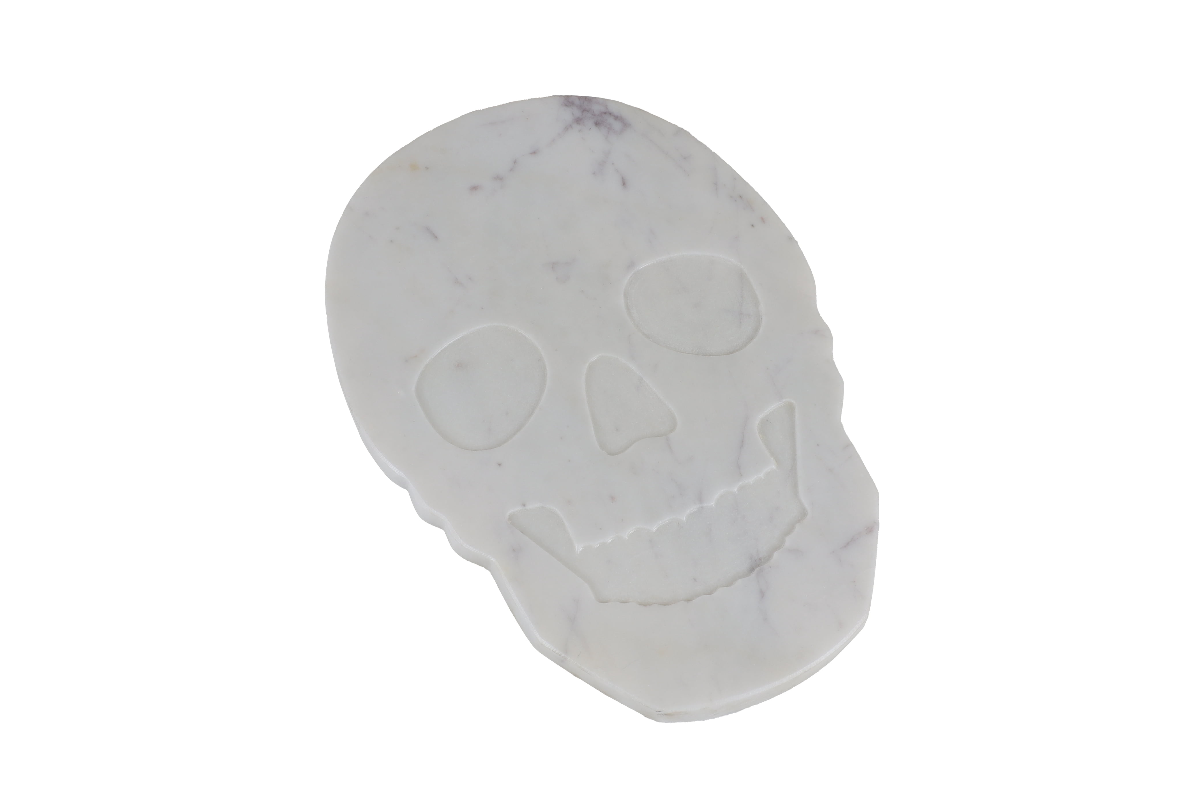 Way to Celebrate Halloween Skull Marble Serving Board