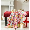 thumbnail image 1 of Way to Celebrate Super Soft Cozy Valentines Day Oversize Plush Throw Blankets, Lollipops, 1 of 4