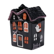 Way to Celebrate Halloween Ceramic Haunted House Treat Jar, Food Storage