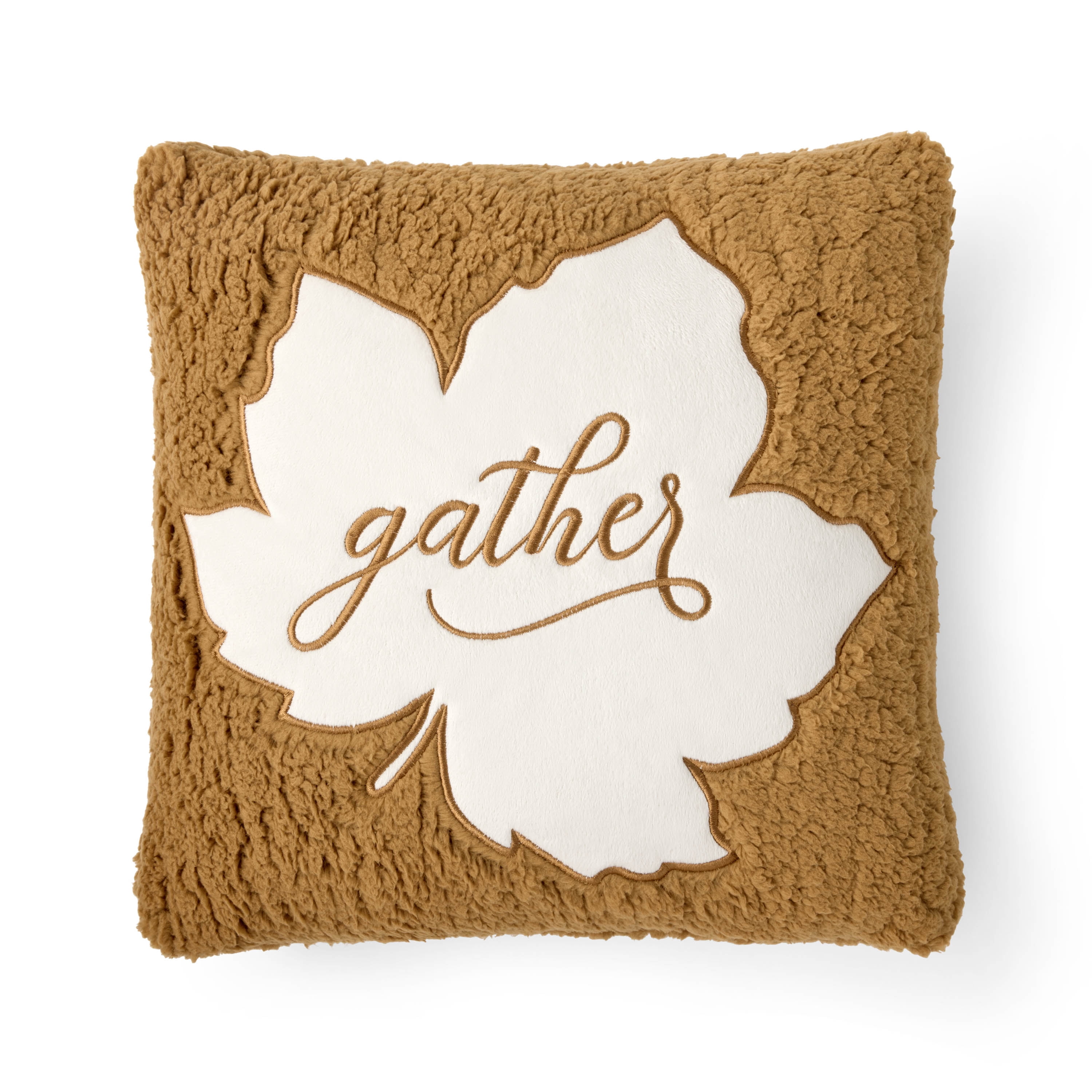 Way To Celebrate 18"x18"" Harvest Gather Polyester Decorative Pillow