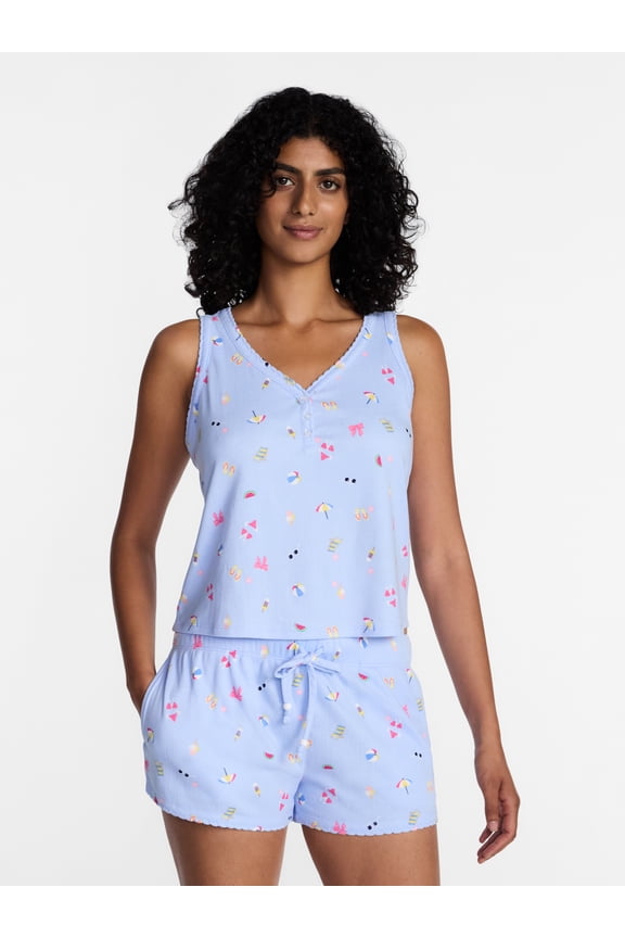 Women's Pointelle Pajama Set, 2-Piece, Sizes XS-3X