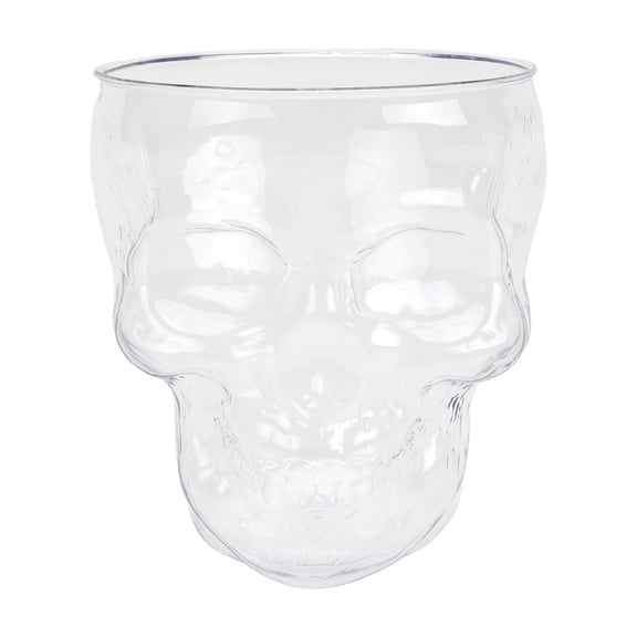 Way to Celebrate Halloween Clear Acrylic Skull Bowl, 4.5 qt