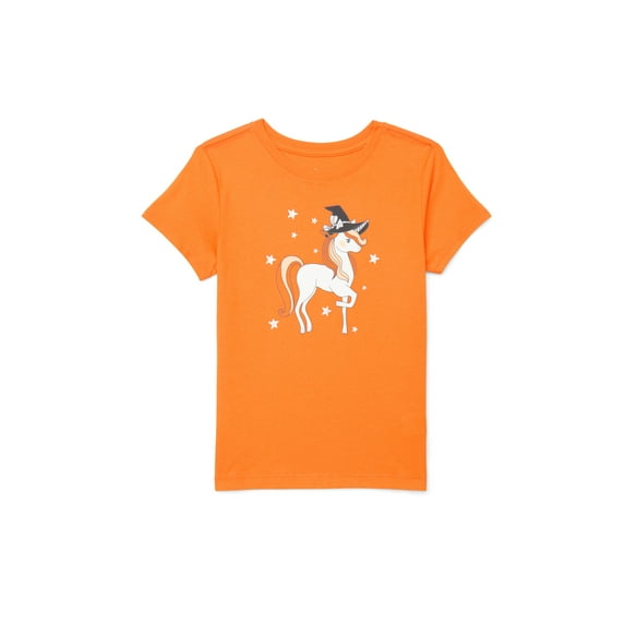 Halloween Girls' Graphic Tee with Short Sleeves from Way to Celebrate, Sizes 4-18
