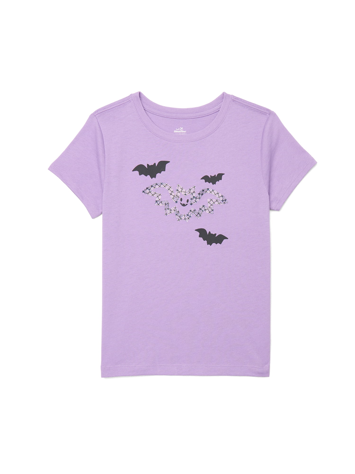 Halloween Girls' Graphic Tee with Short Sleeves from Way to Celebrate, Sizes 4-18