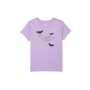 Halloween Girls' Graphic Tee with Short Sleeves from Way to Celebrate, Sizes 4-18