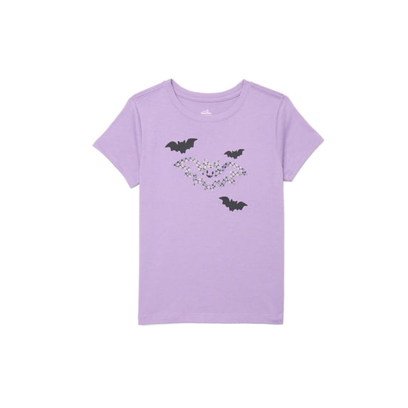Halloween Girls' Graphic Tee with Short Sleeves from Way to Celebrate, Sizes 4-18