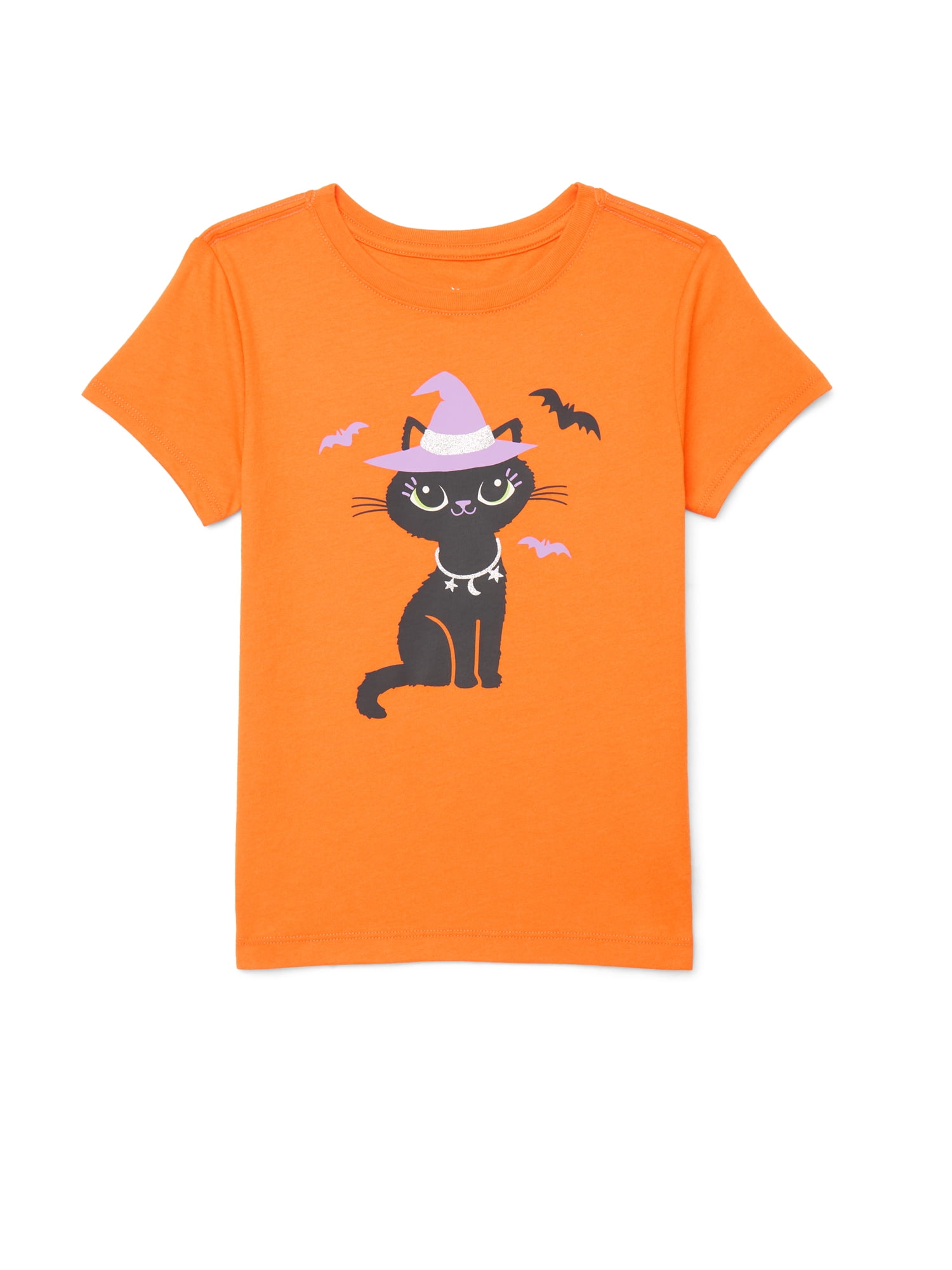 Halloween Girls' Graphic Tee with Short Sleeves from Way to Celebrate, Sizes 4-18