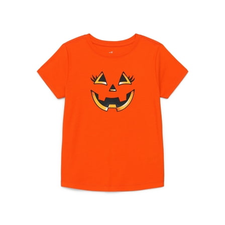 Halloween Girls' Graphic Tee with Short Sleeves from Way to Celebrate, Sizes 4-18