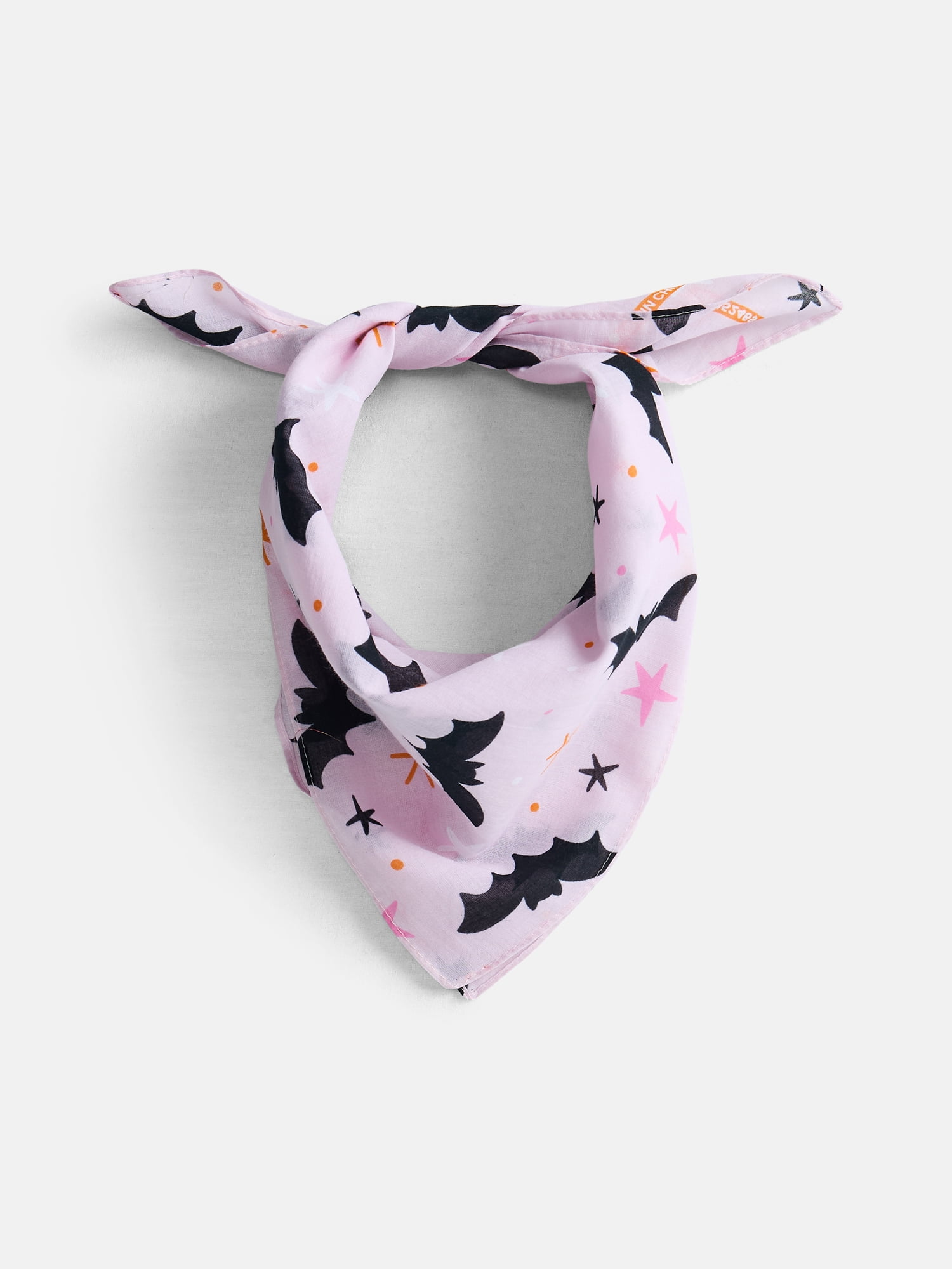 Halloween Women's Twinkle Bats Bandana from Way to Celebrate, One Size, Pink