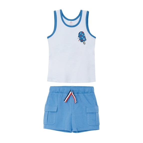 Way To Celebrate Toddler Boy Americana Tank and Short Set, 2 Pieces, Sizes 12M-5T