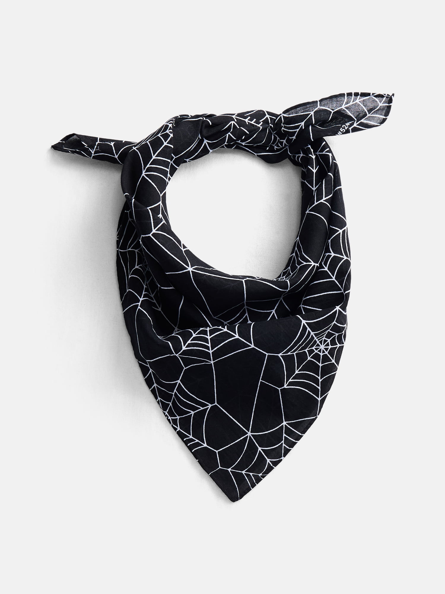 Way To Celebrate Halloween Women's Web Bandana, One Size, Black