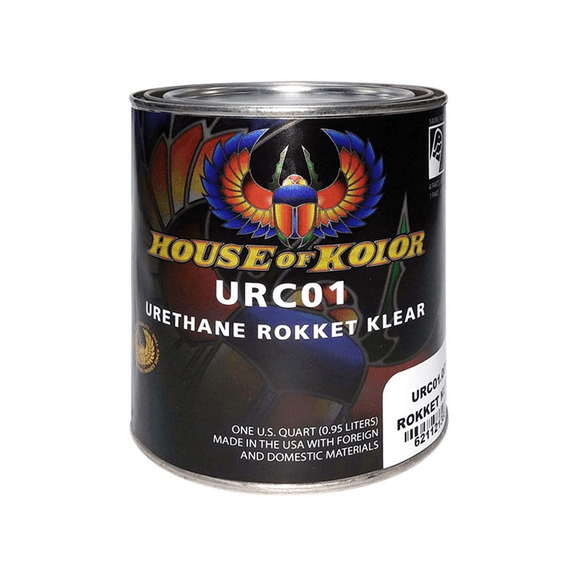 House Of Kolor URC01-Q01 Urethane Rokket Clearcoat, 1 qt Can