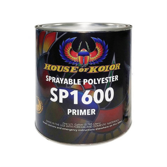 House Of Kolor SP1600-G01 Sprayable Polyester Primer, 1 gal Can, Gray, 1:1/2 Mixing