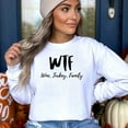 thumbnail image 1 of WTF Thanksgiving Sweatshirt, Cute Thanksgiving Shirt, Fall Clothing, Thankful Family Shirts, 1 of 6