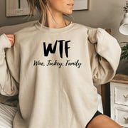 WTF Thanksgiving Sweatshirt, Cute Thanksgiving Shirt, Fall Clothing, Thankful Family Shirts