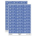 thumbnail image 1 of WTF What the F Border Outline Sticker Set - Dark Blue - Matte Finish - 1.75" Medium, 1 of 7