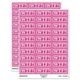 thumbnail image 1 of WTF What the F Border Outline Sticker Set - Hot Pink - Matte Finish - 1.75" Medium, 1 of 7