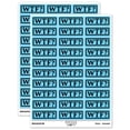 thumbnail image 1 of WTF What the F Border Outline Sticker Set - Light Blue - Gloss Finish - 1.75" Medium, 1 of 7