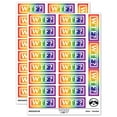 thumbnail image 1 of WTF What the F Border Outline Sticker Set - Rainbow - Matte Finish - 2.00" Large, 1 of 7