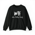 thumbnail image 1 of WTF Wine Turkey Family Sweatshirt, Funny Thanksgiving Sweatshirts for Women, 1 of 4
