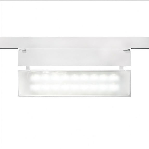 WTK-LED42W-30-PT-WAC Lighting-43W 1 LED Track Wall Washer-14 Inches Wide by 6 Inches High-Platinum Finish-3000 Color Temperature-120 Voltage