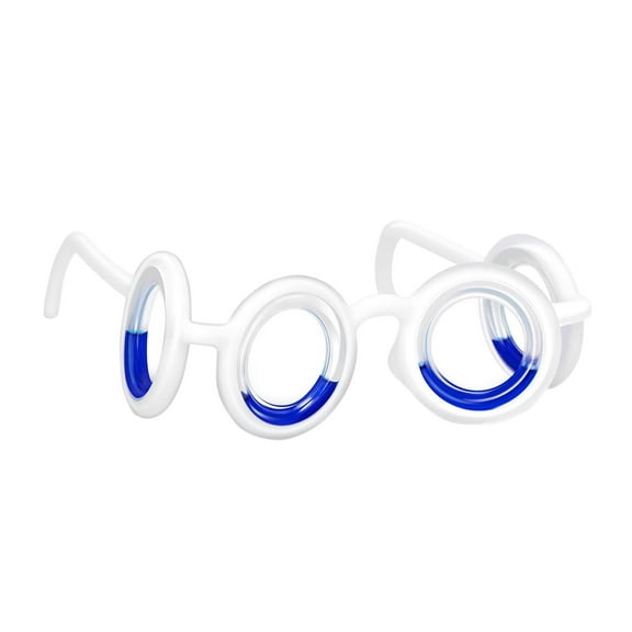 WTOBBY 3D Motion Sickness Relief Glasses, Portable Anti-Nausea Liquid Eyewear for Car Train Boat Travel, Vertigo Prevention Goggles for Gaming VR,White