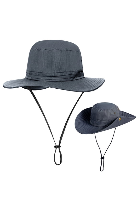 Adventure Solar Fan Hat, Extreme Terrain Ready Cooling Cap with Reinforced Wide Brim for Rock Climbing, Kayaking and Survival Expeditions,Navy