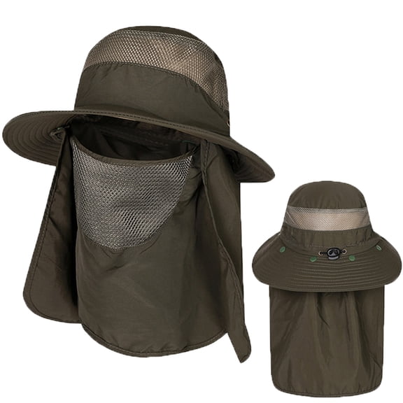 WTOBBY Couples Solar Cooling Hat, XL Brim Sun Protection for Men and Women, Mountain and Beach Ready UPF 50  Fisherman Style Cap with Built in Fan,Dark Green