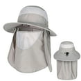 thumbnail image 1 of WTOBBY Couples Solar Cooling Hat, XL Brim Sun Protection for Men and Women, Mountain and Beach Ready UPF 50+ Fisherman Style Cap with Built in Fan,Light Gray, 1 of 4