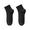 thumbnail image 1 of WTOBBY Disposable Cotton Blend Mid-Crew Socks (1 Pair), Travel Hotel Socks for Men Women, Minimalist Unisex Slipper Socks, Convenient Hygienic Single Use Footwear,D, 1 of 4