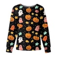 thumbnail image 1 of WTOBBY Halloween Themed Women's Workwear Jacket Tops with Long Sleeve Standing Collar Single Breasted Design - Casual Fashion Jacket for Nurses and Daily Professional Wear,Navy 4XL, 1 of 5
