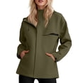 thumbnail image 1 of WTOBBY Ladies' Loose Comfortable Windproof Waterproof Fashion Outdoor Jacket, Designed for Hiking, Travel, and Breathable Comfort,Army Green L, 1 of 6
