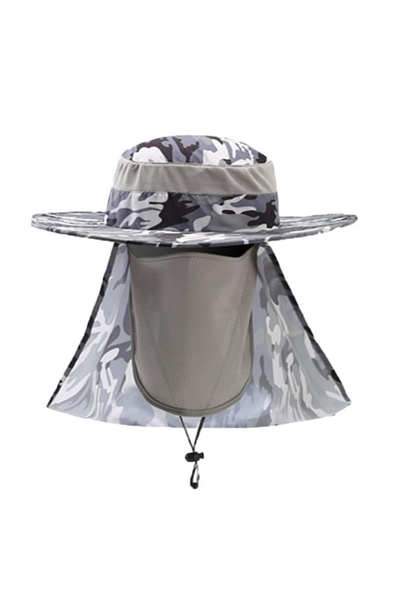 Large Brim Fan Cooling Hat, Solar Assisted Technology Cap for Mountain Escapes, Fishing Trips and Summer Adventures, Unisex UV Protective Headwear,Gray