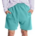 thumbnail image 1 of WTOBBY Men's Casual Sports Shorts, Loose Pajama Pants Style, Comfortable for Lounge Wear or Sleep,Turquoise 2XL, 1 of 5