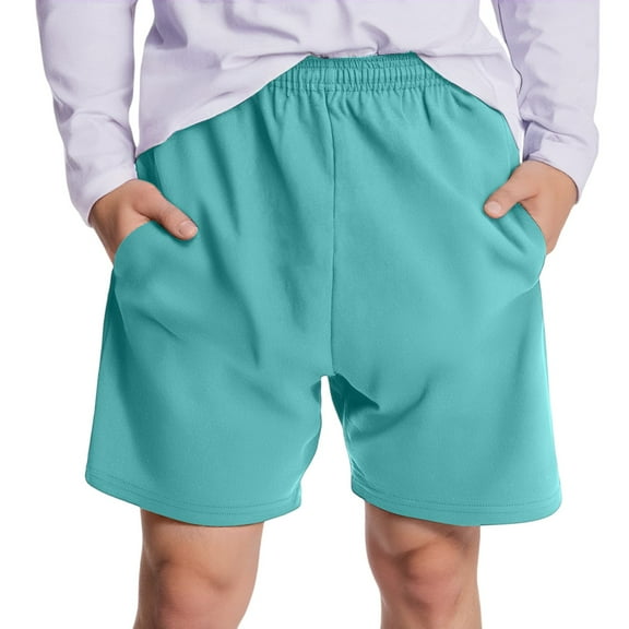 WTOBBY Men's Casual Sports Shorts, Loose Pajama Pants Style, Comfortable for Lounge Wear or Sleep,Turquoise 2XL