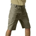 thumbnail image 1 of WTOBBY Men's Durable Tactical Ripstop Utility Cargo Shorts - Multi-Pocket Abrasion-Resistant Design for Hiking Camping Construction,Army Green L, 1 of 5