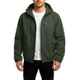 thumbnail image 1 of WTOBBY Men's Fashion Leisure Hooded Jacket, Outdoor Thin Work Style Loose Fit Windbreaker Coat for Casual Wear and Light Protection,Green 2XL, 1 of 5