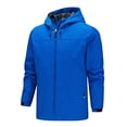thumbnail image 1 of WTOBBY Men's Hooded Zipper Jacket for Outdoor - Fast-Drying Windbreaker, Casual Mountaineering Suit, Sportswear Ready, Ideal for Hiking and Everyday Adventures,Sky Blue L, 1 of 4