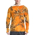 thumbnail image 1 of WTOBBY Men's Long Sleeve Camouflage Hoodie with SPF/UV Protection, Sun Protective Shirt for Daily Use, Quick-Dry and Breathable Design for Comfort ,Green S, 1 of 4