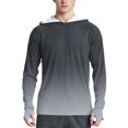thumbnail image 1 of WTOBBY Men's Long Sleeve Gradient Hoodie with SPF/UV Protection, Sun Protective Shirt for Outdoor Wear, Quick-Dry Breathable Design for All-Day Comfort ,Gray M, 1 of 4