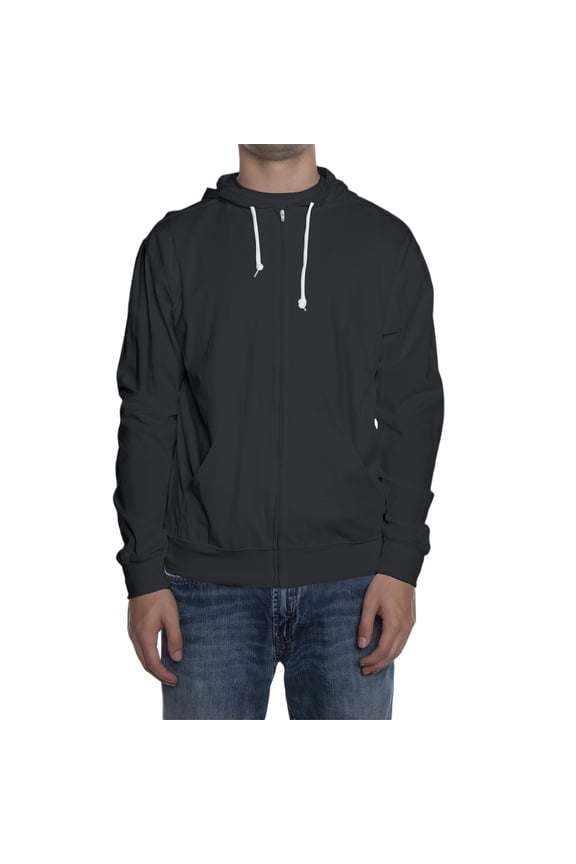 Men's Loose-Fit Casual Hooded Drawstring Jacket, Lightweight Pullover Sweatshirt, Unisex Outdoor Sports Wear with Kangaroo Pocket for Gym Running,Black 2XL