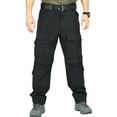 thumbnail image 1 of WTOBBY Men's Military Tactical Work Pants Stretch Multi-Pocket Outdoor Waterproof Down Insulated Pants for Hiking Camping Cold Weather Men's Trousers,Black L, 1 of 7