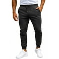 thumbnail image 1 of WTOBBY Men's Multi-color Sports Pants for Spring and Autumn Casual Wear, Loose Tied Long Trousers with Comfortable Fit, Stylish and Functional Design,Black L, 1 of 4