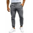 thumbnail image 1 of WTOBBY Men's Multi-color Sports Pants for Spring and Autumn Casual Wear, Loose Tied Long Trousers with Comfortable Fit, Stylish and Functional Design,Dark Gray 2XL, 1 of 4