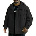 thumbnail image 1 of WTOBBY Men's Outdoor Waterproof Windbreaker Jacket with Pit Zips Ventilation, Packable Design for Hiking Travel, Moisture-Wicking Quick-Dry Fabric,Black L, 1 of 4