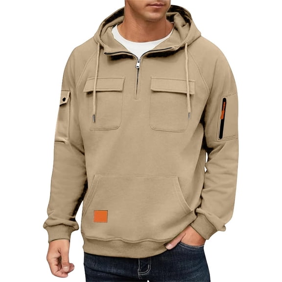 WTOBBY Men's Oversized Pullover Sweatshirt, Casual Loose Fit Crewneck Top for Street Fashion Gym Lounge, Soft Cotton Trendy Comfort,Gray M