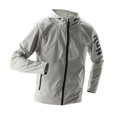 thumbnail image 1 of WTOBBY Men's Performance Running Jacket, Loose Fit Quick-Dry Athletic Top with Ventilation, Gym Training Cycling Sportswear Moisture Management,Light Gray XL, 1 of 4